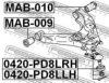 FEBEST MAB-009 Control Arm-/Trailing Arm Bush